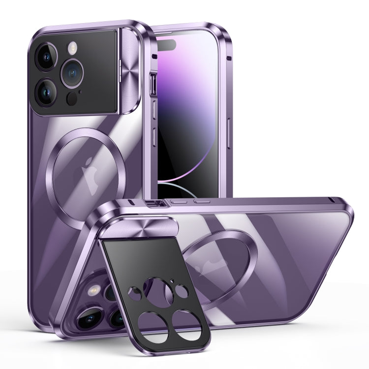 Large Window Holder MagSafe Magnetic Metal Phone Case, For iPhone 15 Pro Max, For iPhone 14, For iPhone 15 Pro, For iPhone 15, For iPhone 14 Pro