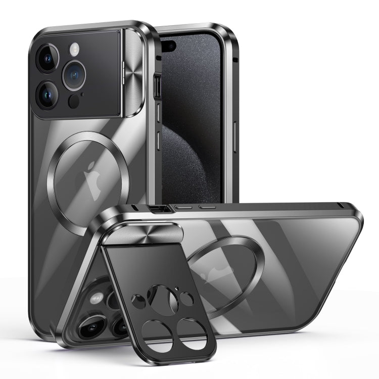 Large Window Holder MagSafe Magnetic Metal Phone Case, For iPhone 15 Pro Max, For iPhone 14, For iPhone 15 Pro, For iPhone 15, For iPhone 14 Pro