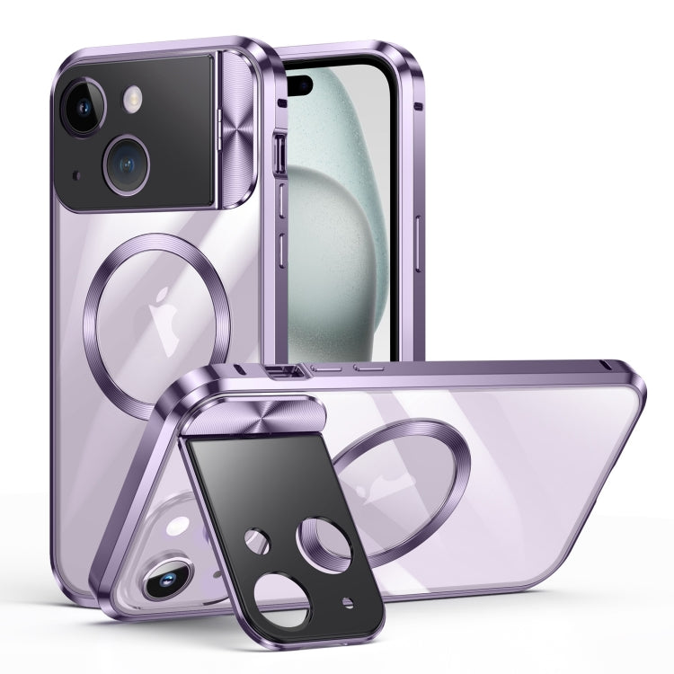 Large Window Holder MagSafe Magnetic Metal Phone Case, For iPhone 15 Pro Max, For iPhone 14, For iPhone 15 Pro, For iPhone 15, For iPhone 14 Pro