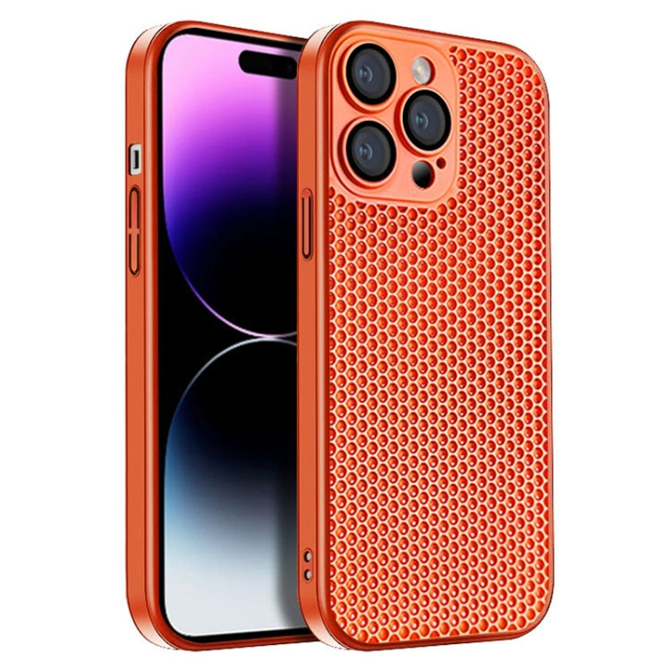 Honeycomb Radiating PC Phone Case, For iPhone 14 Plus, For iPhone 14, For iPhone 14 Pro