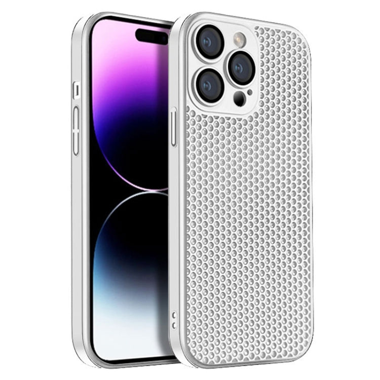 Honeycomb Radiating PC Phone Case, For iPhone 14 Plus, For iPhone 14, For iPhone 14 Pro