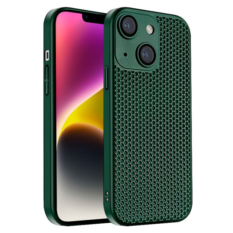 Honeycomb Radiating PC Phone Case, For iPhone 14 Plus, For iPhone 14, For iPhone 14 Pro