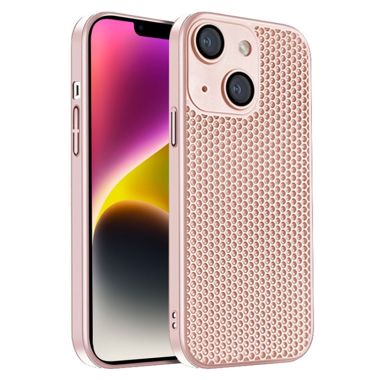 Honeycomb Radiating PC Phone Case, For iPhone 14 Plus, For iPhone 14, For iPhone 14 Pro