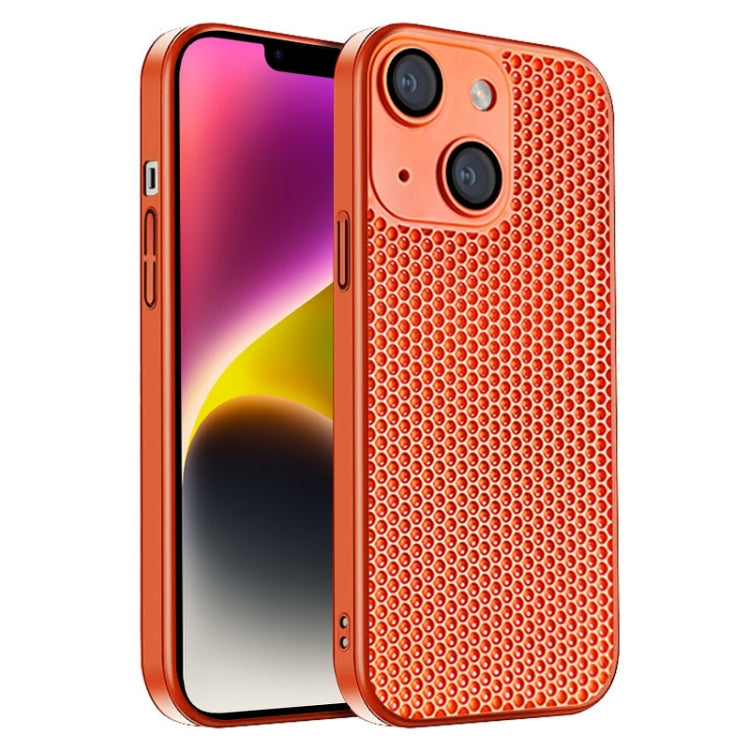 Honeycomb Radiating PC Phone Case, For iPhone 14 Plus, For iPhone 14, For iPhone 14 Pro