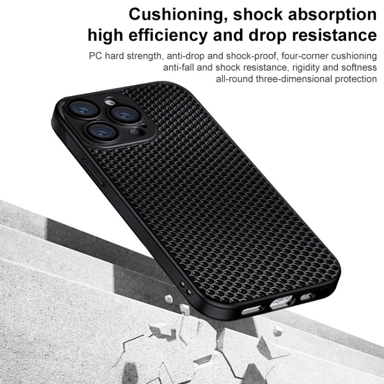 Honeycomb Radiating PC Phone Case, For iPhone 14 Plus, For iPhone 14, For iPhone 14 Pro