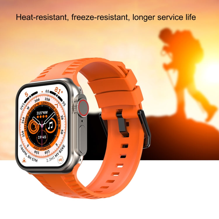 Tire Texture Silicone Watch Band, For Apple Watch Series 9 45mm