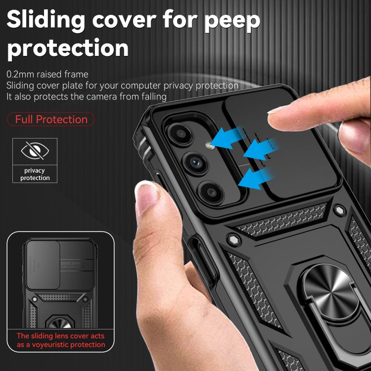 Sliding Camshield Holder Phone Case, For Samsung Galaxy A24, For Samsung Galaxy A34 5G, For Samsung Galaxy A04