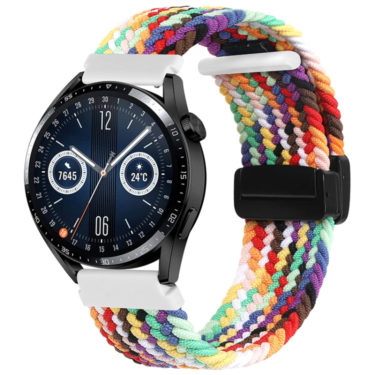 20mm Magnetic Fold Clasp Woven Watch Band, For Garmin VivoMove Trend / Luxe / Style