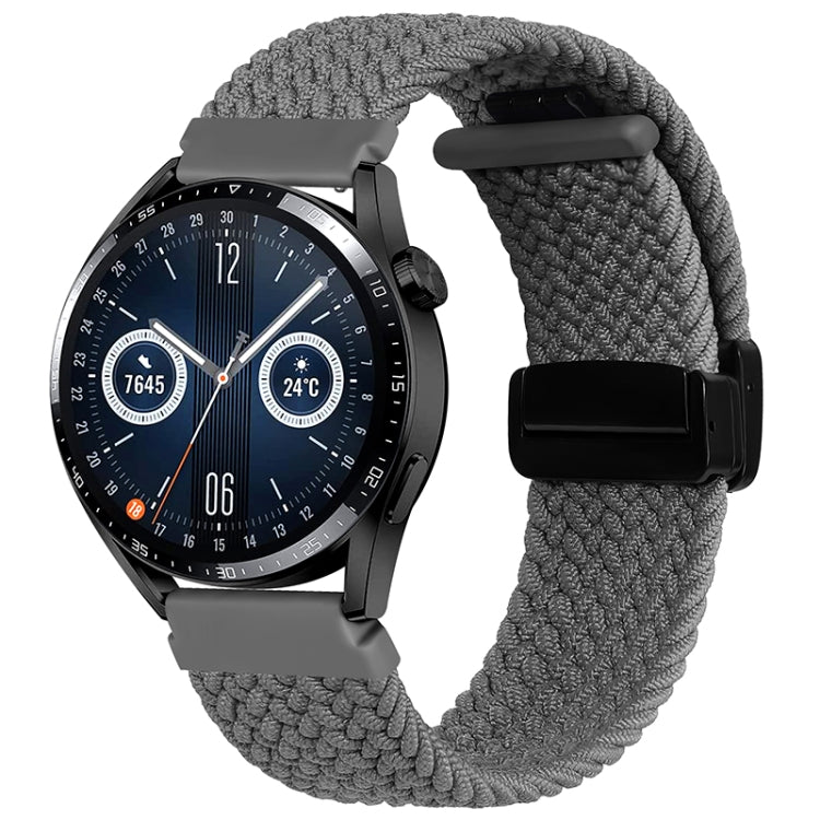 20mm Magnetic Fold Clasp Woven Watch Band, For Garmin VivoMove Trend / Luxe / Style