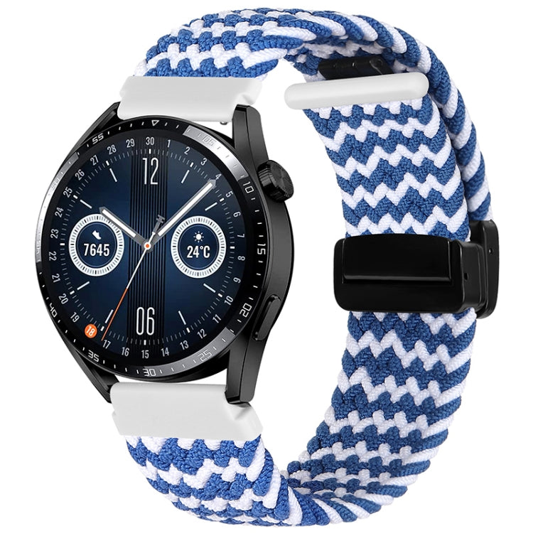 20mm Magnetic Fold Clasp Woven Watch Band, For Garmin VivoMove Trend / Luxe / Style