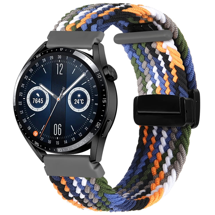 20mm Magnetic Fold Clasp Woven Watch Band, For Garmin VivoMove Trend / Luxe / Style