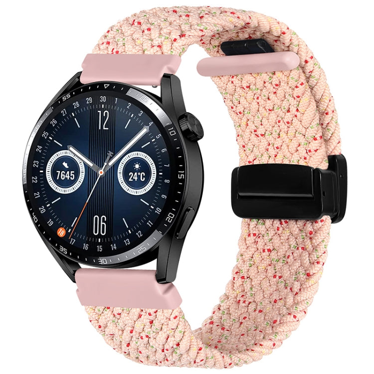 20mm Magnetic Fold Clasp Woven Watch Band, For Garmin VivoMove Trend / Luxe / Style