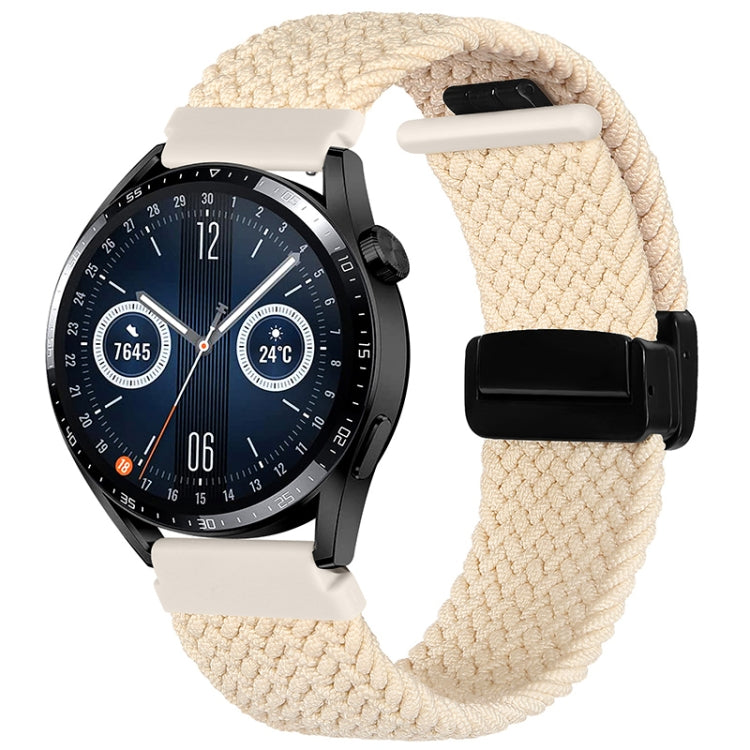 20mm Magnetic Fold Clasp Woven Watch Band, For Garmin VivoMove Trend / Luxe / Style