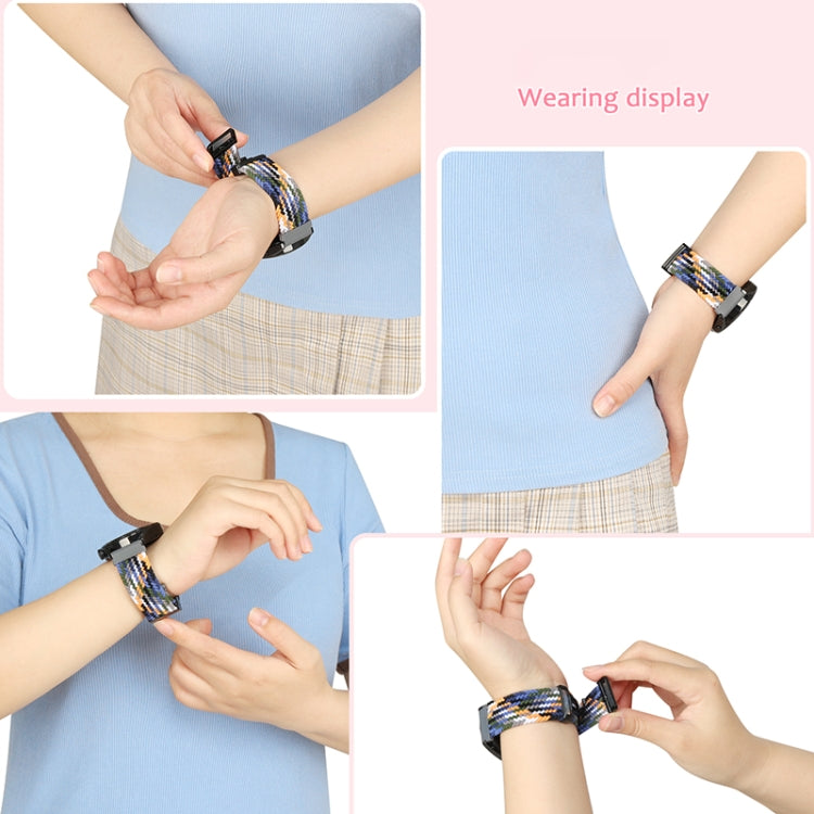 20mm Magnetic Fold Clasp Woven Watch Band, For Garmin VivoMove Trend / Luxe / Style