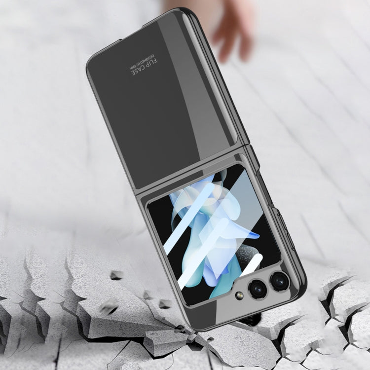 Ultra-thin Plating Clear PC All Inclusive Phone Case, For Samsung Galaxy Z Flip5