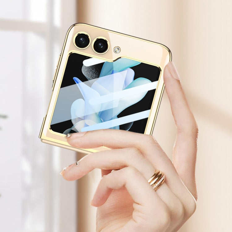 Ultra-thin Plating Clear PC All Inclusive Phone Case, For Samsung Galaxy Z Flip5