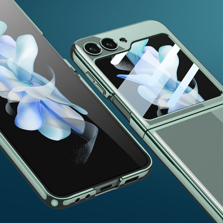 Ultra-thin Plating Clear PC All Inclusive Phone Case, For Samsung Galaxy Z Flip5