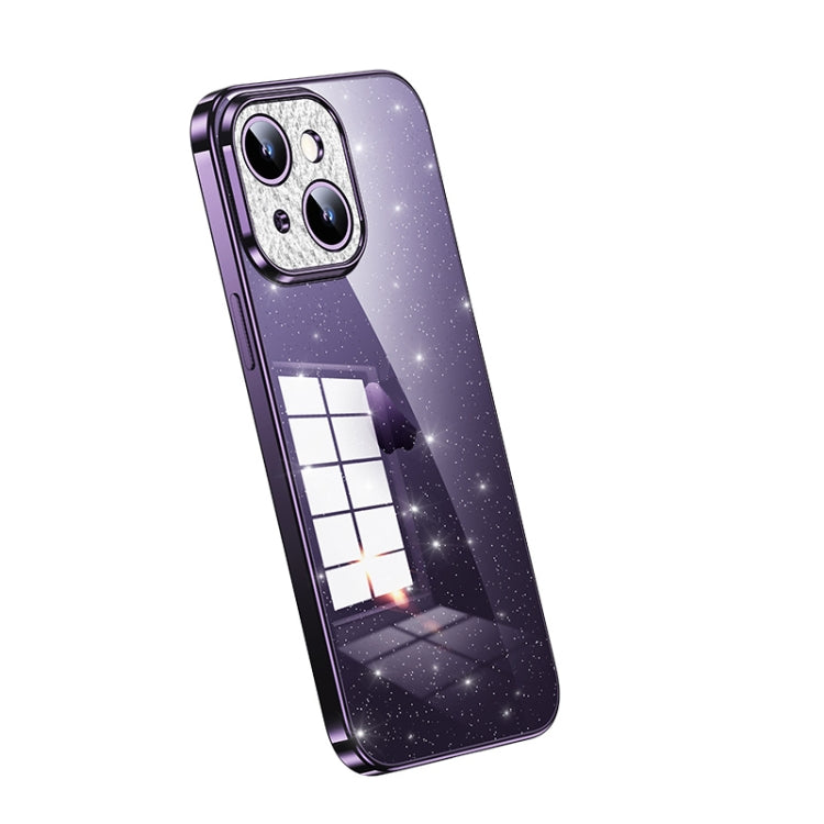 SULADA Electroplated Transparent Glittery TPU Phone Case, For iPhone 15, For iPhone 14 Pro Max, For iPhone 13 Pro Max, For iPhone 13 Pro, For iPhone 13, For iPhone 12