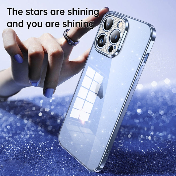 SULADA Electroplated Transparent Glittery TPU Phone Case, For iPhone 15 Pro Max, For iPhone 14 Plus, For iPhone 15 Pro, For iPhone 14, For iPhone 14 Pro, For iPhone 15 Plus