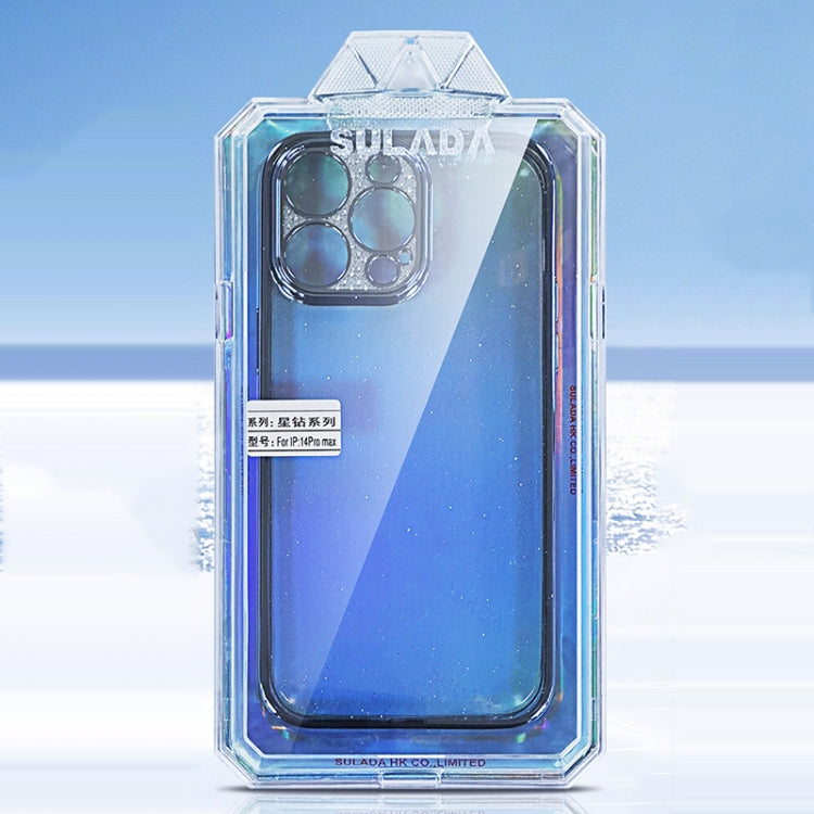 SULADA Electroplated Transparent Glittery TPU Phone Case, For iPhone 15 Pro Max, For iPhone 14 Plus, For iPhone 14, For iPhone 15 Pro, For iPhone 15 Plus, For iPhone 14 Pro