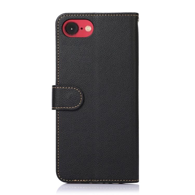 KHAZNEH Litchi Texture Leather RFID Phone Case, For iPhone 16 Pro Max, For iPhone 16 Pro, For iPhone 16 Plus, For iPhone 16, iPhone 16e, For iPhone 15 Pro Max