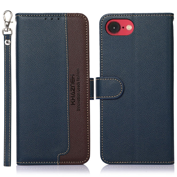 KHAZNEH Litchi Texture Leather RFID Phone Case, For iPhone 16 Pro Max, For iPhone 16 Pro, For iPhone 16 Plus, For iPhone 16, iPhone 16e, For iPhone 15 Pro Max