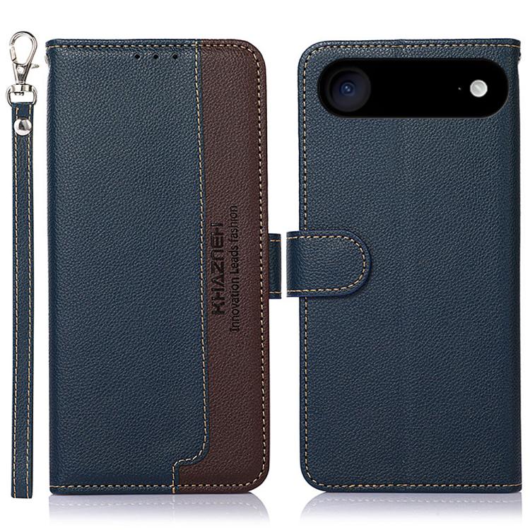 KHAZNEH Litchi Texture Leather RFID Phone Case, For iPhone 16 Pro Max, For iPhone 16 Pro, For iPhone 16 Plus, For iPhone 16, iPhone 16e, For iPhone 15 Pro Max