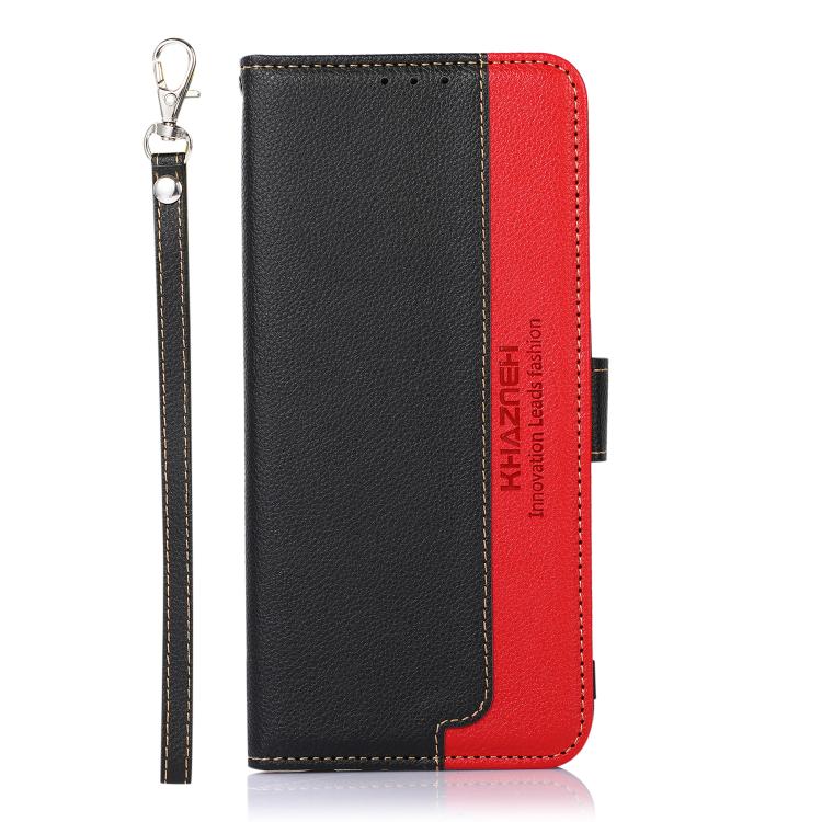 KHAZNEH Litchi Texture Leather RFID Phone Case, For iPhone 16 Pro Max, For iPhone 16 Pro, For iPhone 16 Plus, For iPhone 16, iPhone 16e, For iPhone 15 Pro Max