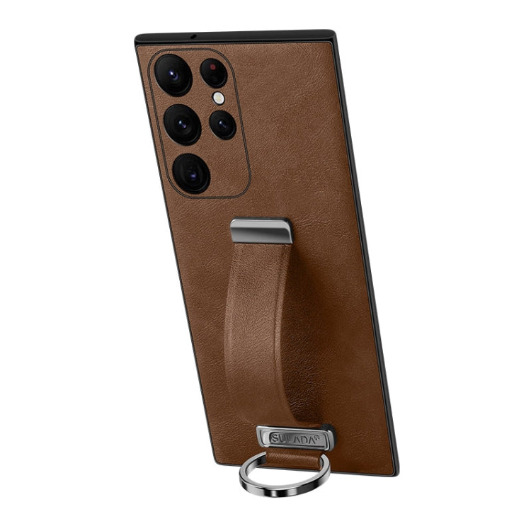 SULADA PC Hybrid Leather Texture Skin Feel Shockproof Phone Case
