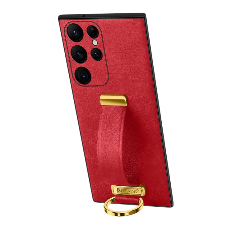 SULADA PC Hybrid Leather Texture Skin Feel Shockproof Phone Case