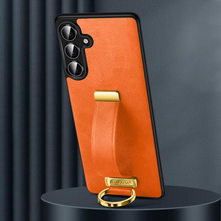 SULADA PC Hybrid Leather Texture Skin Feel Shockproof Phone Case