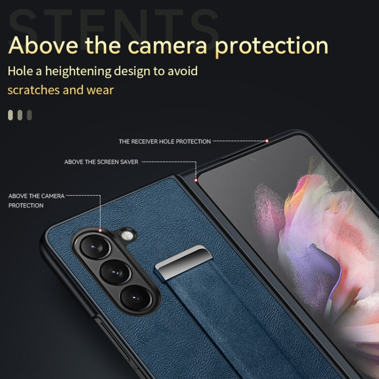 SULADA PC Hybrid Leather Texture Skin Feel Shockproof Phone Case, For Samsung Galaxy Z Flip7 FE / Flip6, For Samsung Galaxy Z Fold6, For Samsung Galaxy Z Fold5, For Samsung Galaxy Flip5