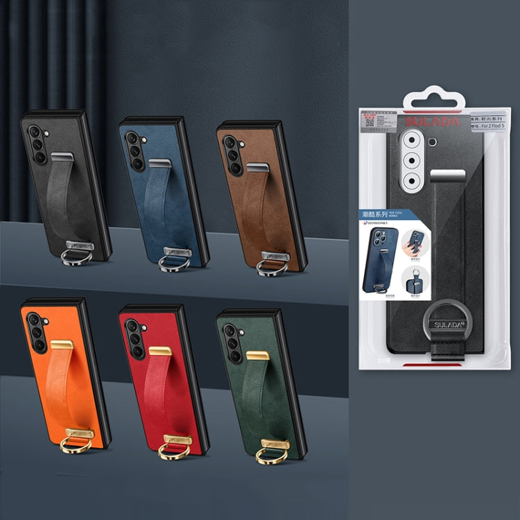 SULADA PC + Leather Texture Skin Feel Shockproof Phone Case, For Samsung Galaxy Flip6, For Samsung Galaxy Z Fold6, For Samsung Galaxy Z Fold5, For Samsung Galaxy Flip5