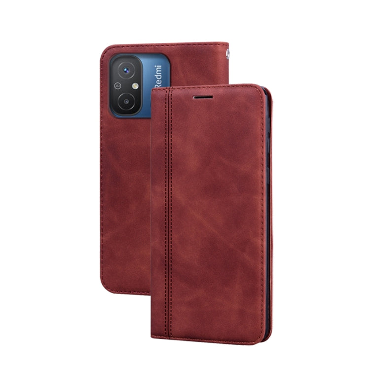 Frosted Business Magnetic Horizontal Flip PU Phone Case