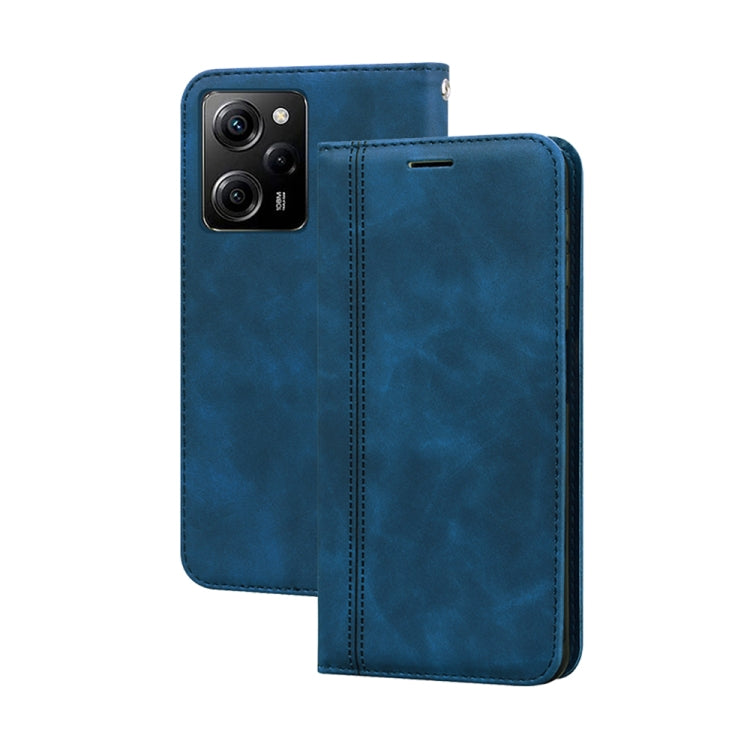 Frosted Business Magnetic Horizontal Flip PU Phone Case