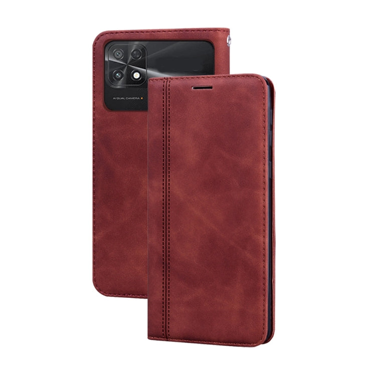 Frosted Business Magnetic Horizontal Flip PU Phone Case