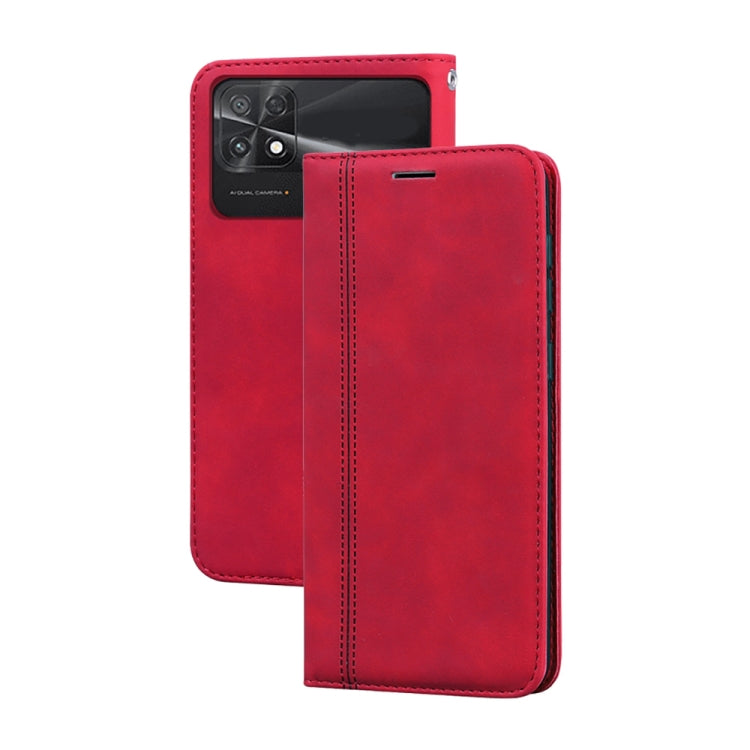Frosted Business Magnetic Horizontal Flip PU Phone Case