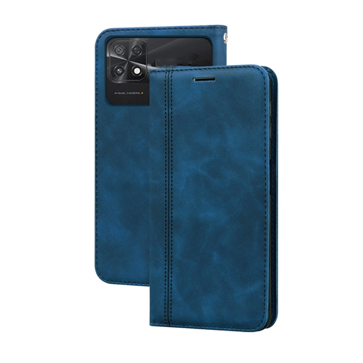 Frosted Business Magnetic Horizontal Flip PU Phone Case