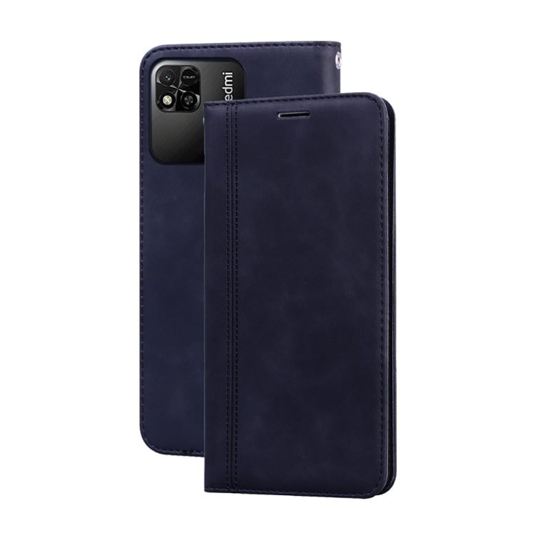 Frosted Business Magnetic Horizontal Flip PU Phone Case