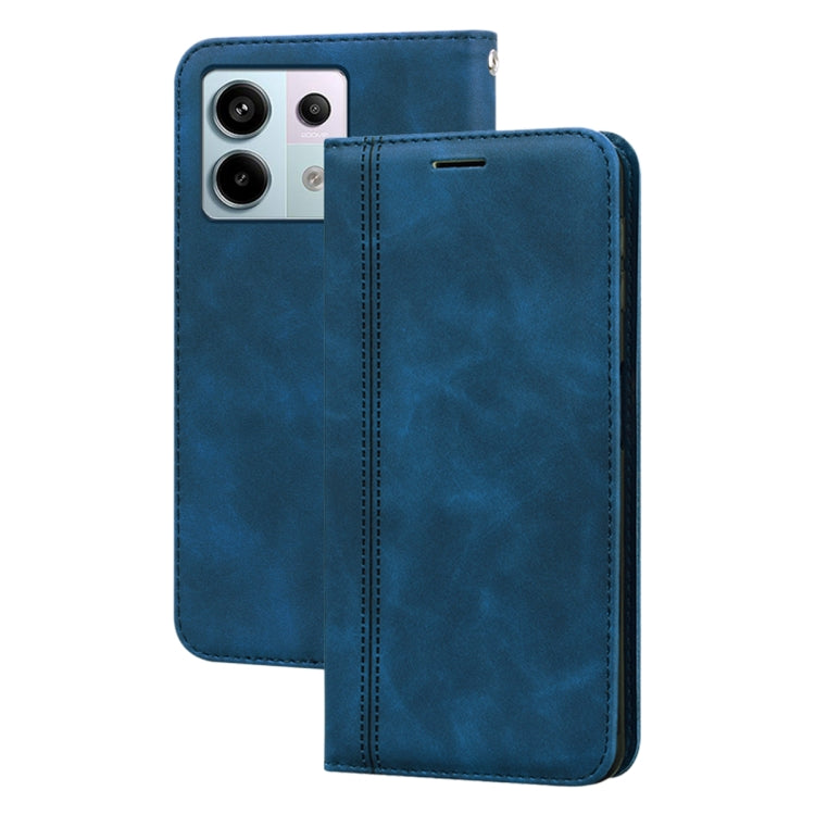 Frosted Business Magnetic Horizontal Flip PU Phone Case