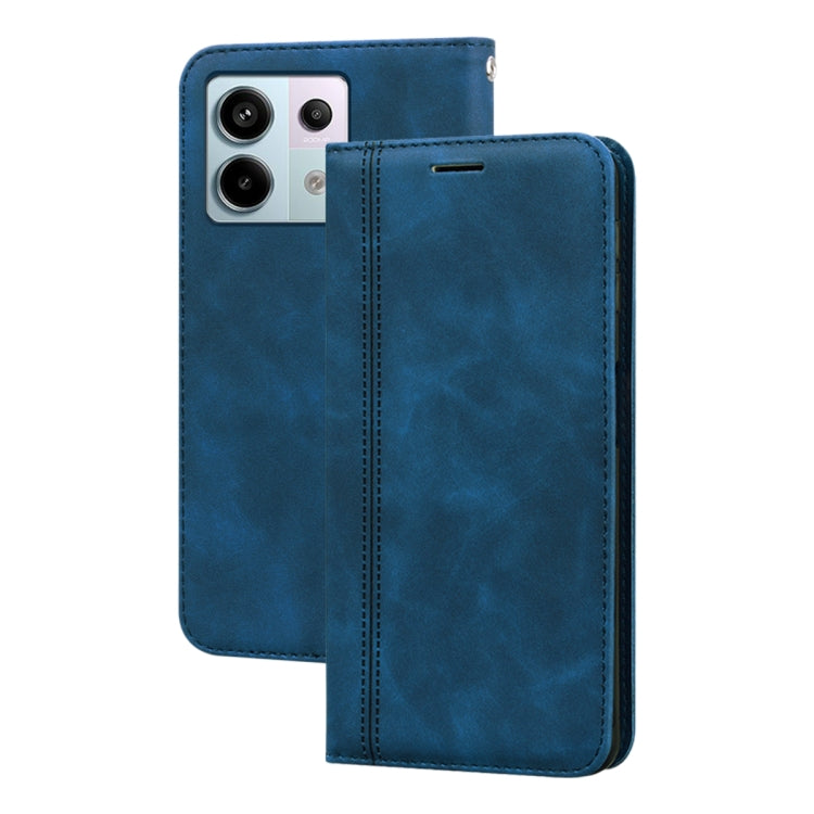 Frosted Business Magnetic Horizontal Flip PU Phone Case