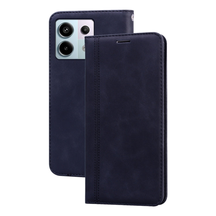 Frosted Business Magnetic Horizontal Flip PU Phone Case