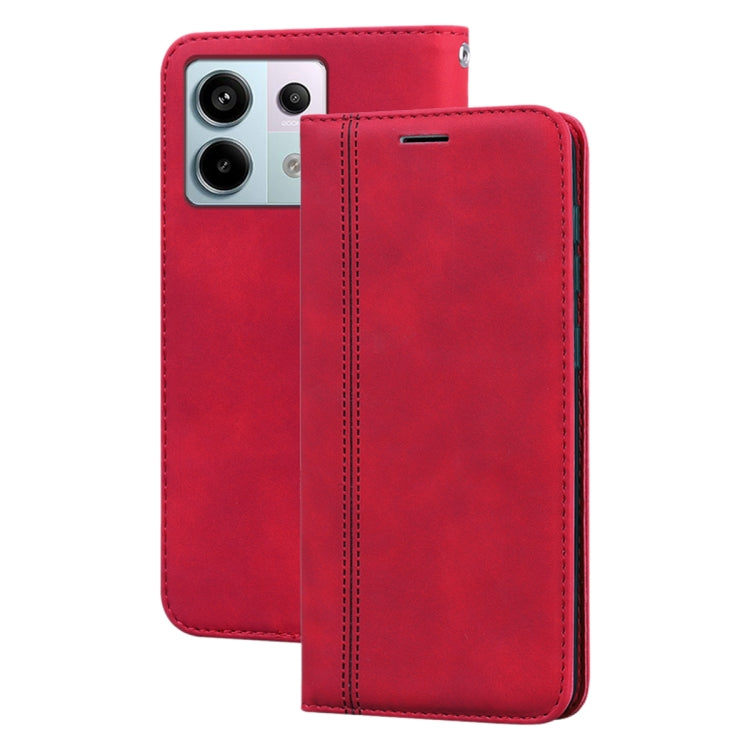 Frosted Business Magnetic Horizontal Flip PU Phone Case