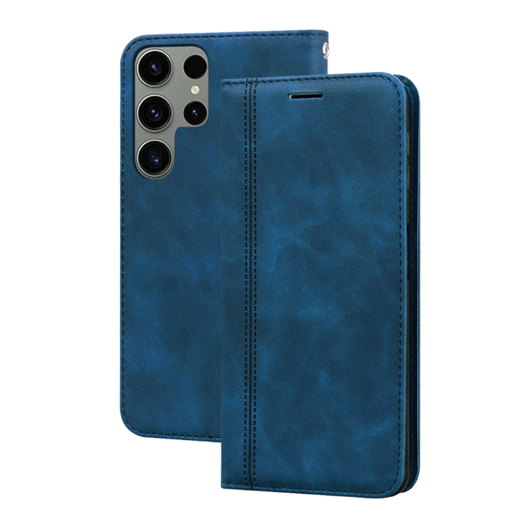 Frosted Business Magnetic Horizontal Flip PU Phone Case