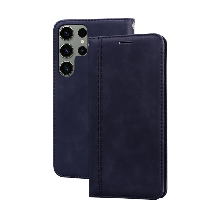 Frosted Business Magnetic Horizontal Flip PU Phone Case