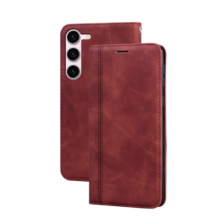 Frosted Business Magnetic Horizontal Flip PU Phone Case