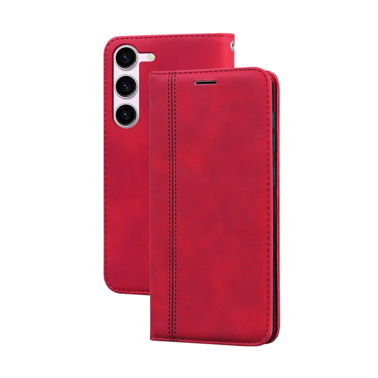 Frosted Business Magnetic Horizontal Flip PU Phone Case