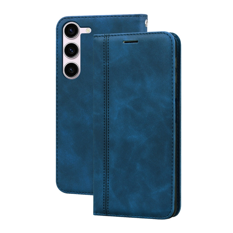 Frosted Business Magnetic Horizontal Flip PU Phone Case
