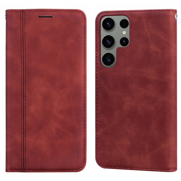 Frosted Business Magnetic Horizontal Flip PU Phone Case