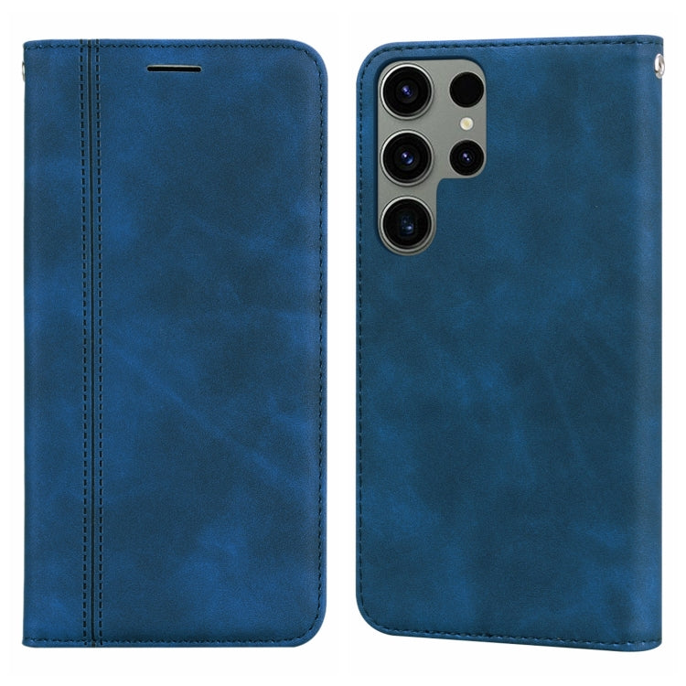 Frosted Business Magnetic Horizontal Flip PU Phone Case